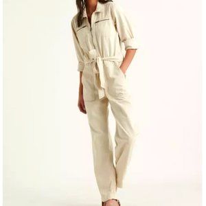 Lucky Brand Women's Tie Front Jumpsuit Sz L